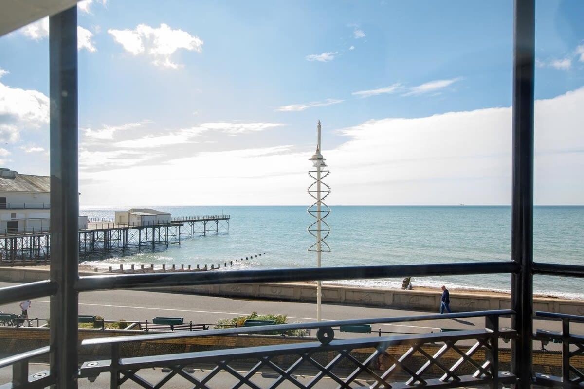 Panoramic Sea Views In Beachfront Apt W Balcony Bognor Regis Buitenkant foto