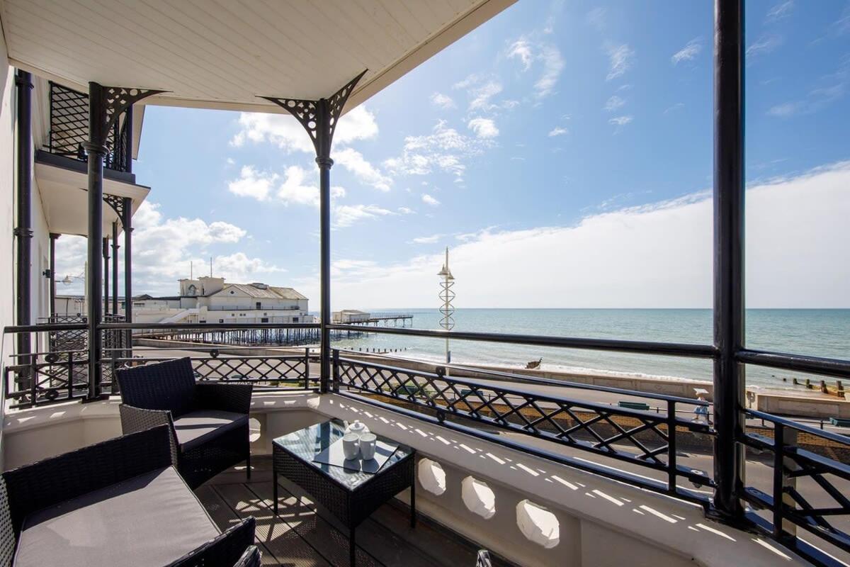 Panoramic Sea Views In Beachfront Apt W Balcony Bognor Regis Buitenkant foto